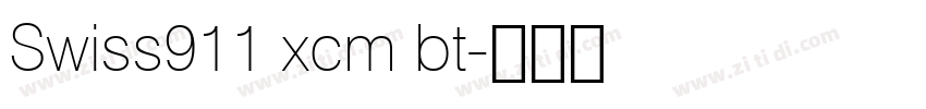 Swiss911 xcm bt字体转换